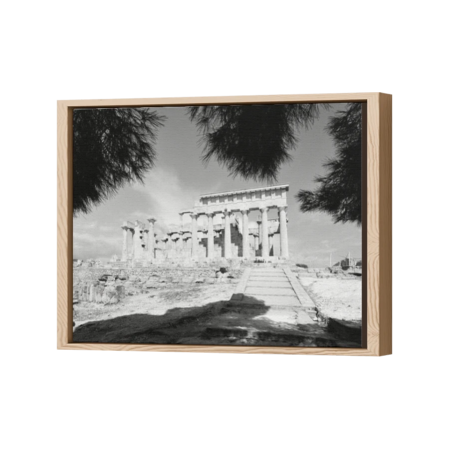 Thumbnail for Canvas - Wood Grain Floating Frame