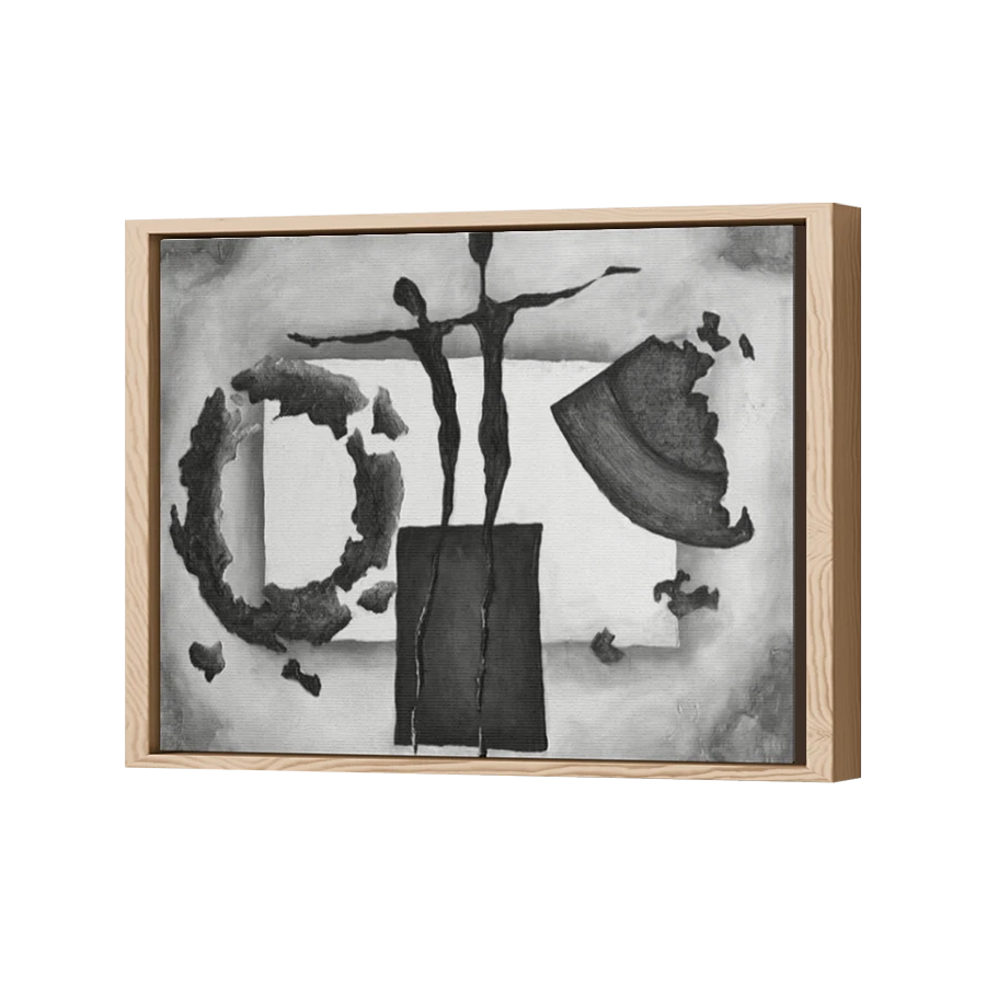 Thumbnail for Canvas - Wood Grain Floating Frame