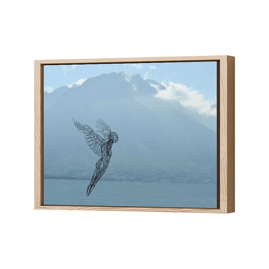 Thumbnail for Canvas - Wood Grain Floating Frame