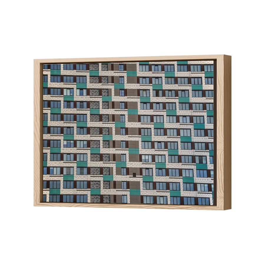 Thumbnail for Canvas - Wood Grain Floating Frame