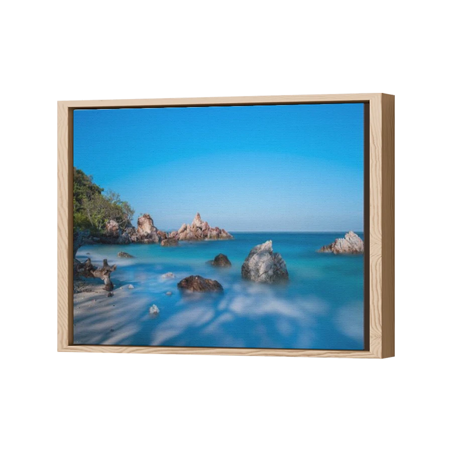 Thumbnail for Canvas - Wood Grain Floating Frame