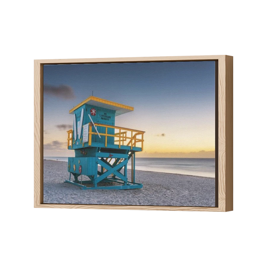 Thumbnail for Canvas - Wood Grain Floating Frame