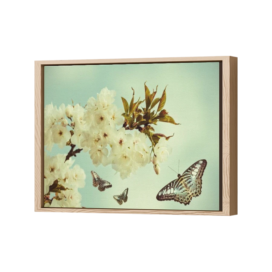 Thumbnail for Canvas - Wood Grain Floating Frame