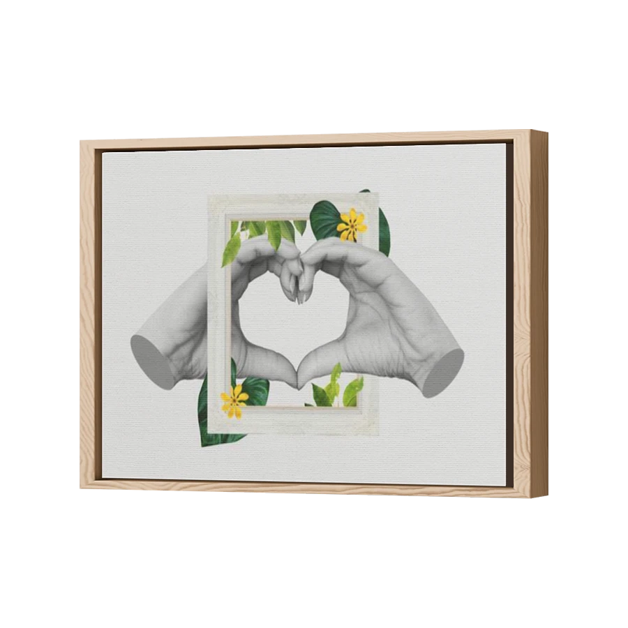 Thumbnail for Canvas - Wood Grain Floating Frame