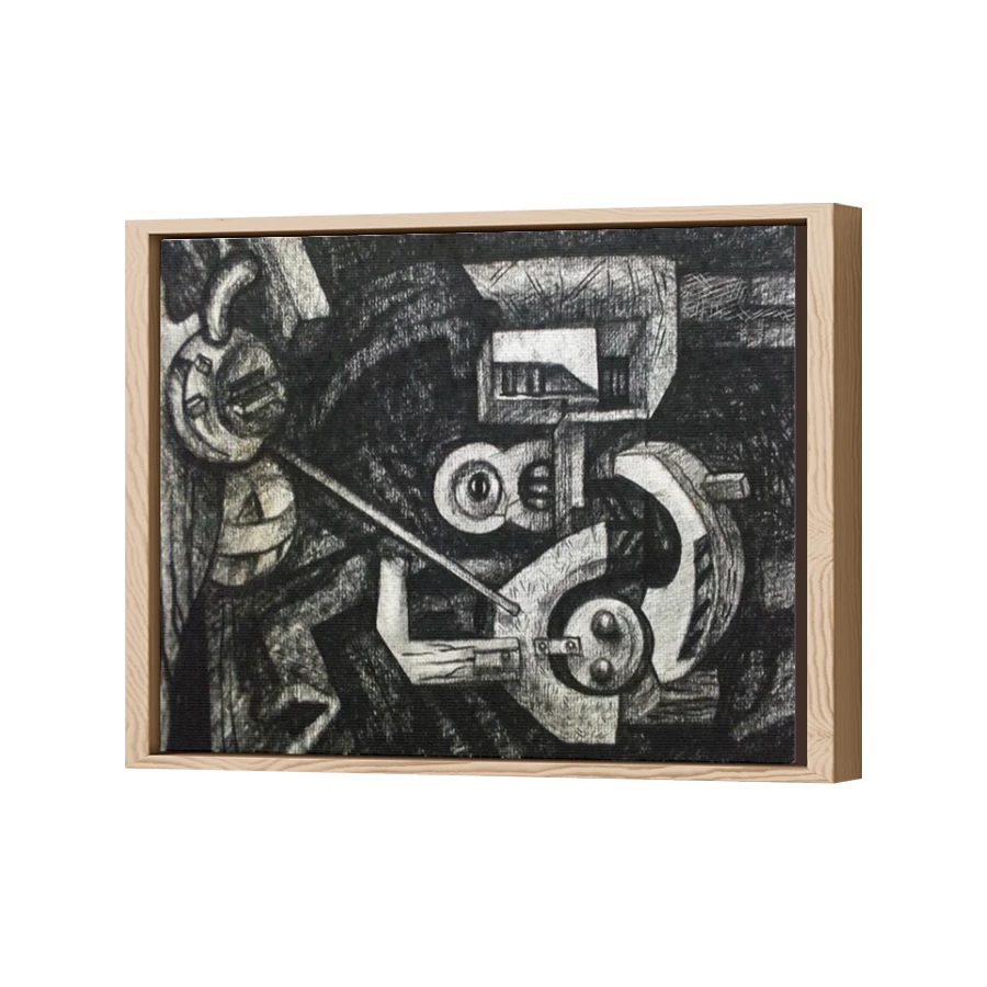 Thumbnail for Canvas - Wood Grain Floating Frame