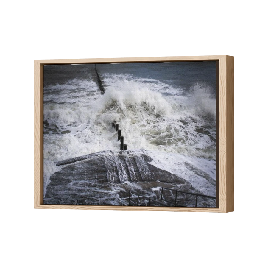 Thumbnail for Canvas - Wood Grain Floating Frame