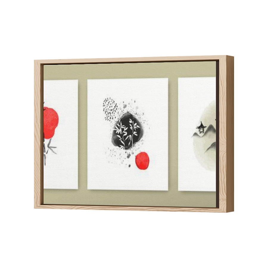 Thumbnail for Canvas - Wood Grain Floating Frame