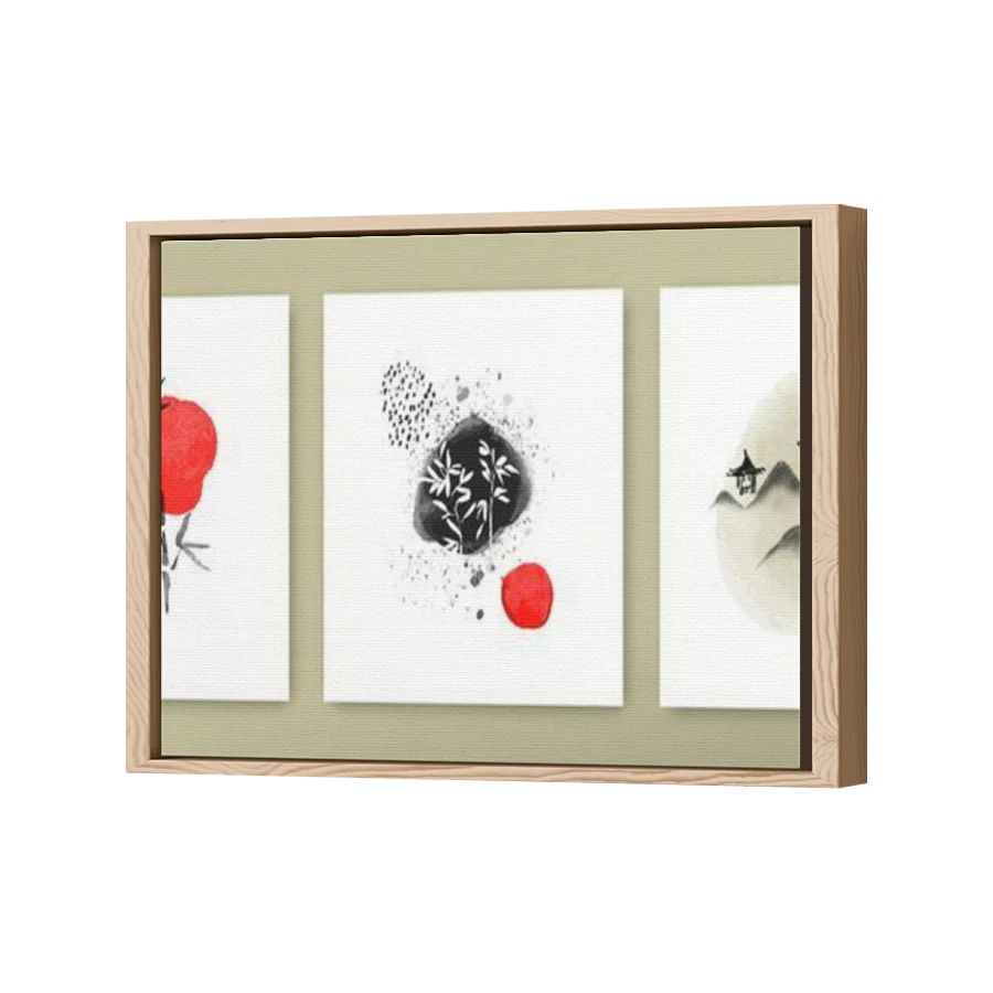 Thumbnail for Canvas - Wood Grain Floating Frame