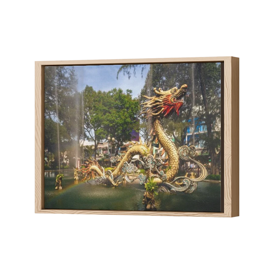 Thumbnail for Canvas - Wood Grain Floating Frame