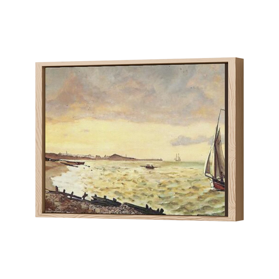 Thumbnail for Canvas - Wood Grain Floating Frame