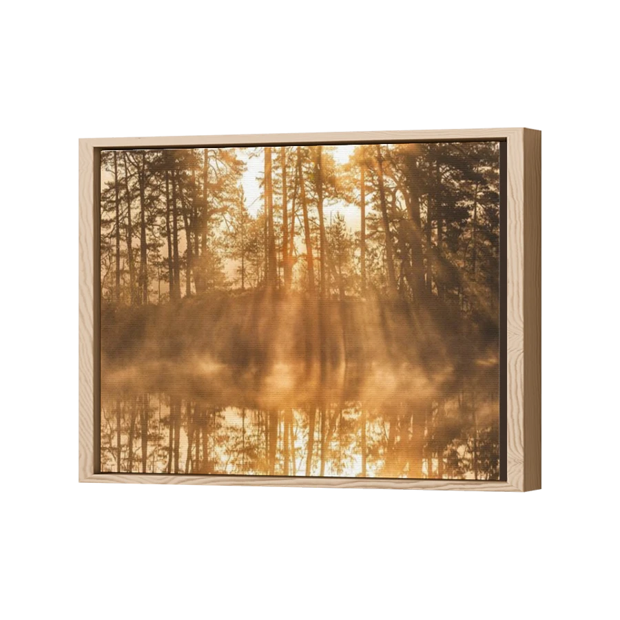 Thumbnail for Canvas - Wood Grain Floating Frame