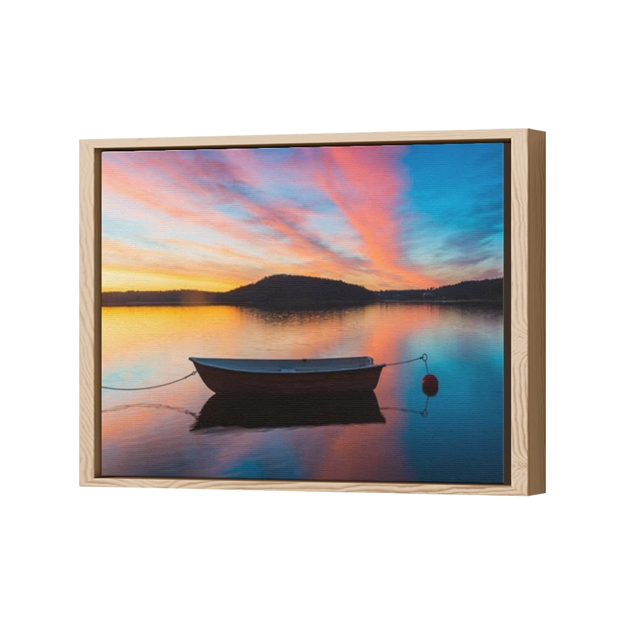 Thumbnail for Canvas - Wood Grain Floating Frame