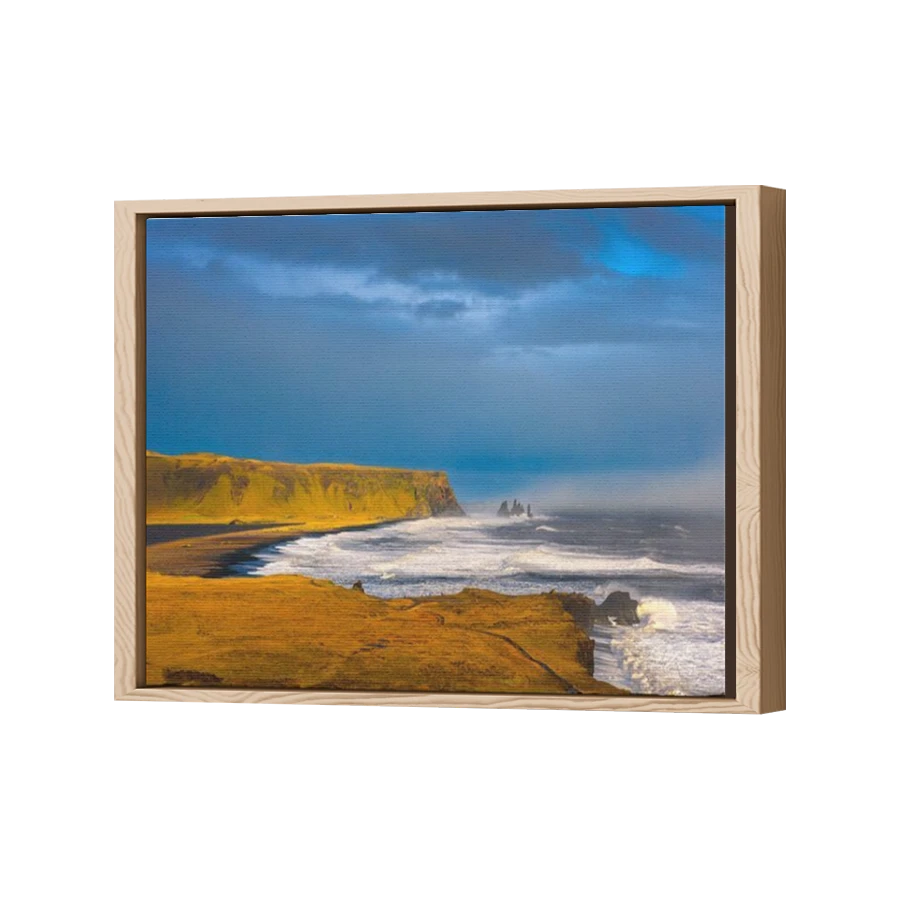 Thumbnail for Canvas - Wood Grain Floating Frame