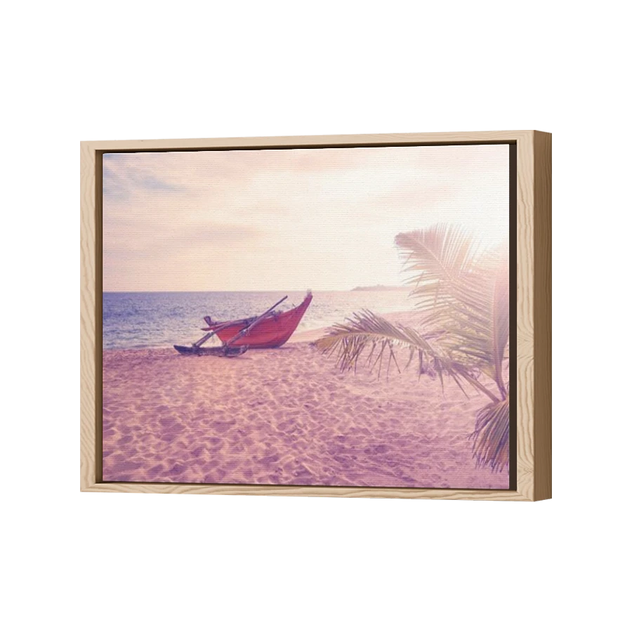 Thumbnail for Canvas - Wood Grain Floating Frame
