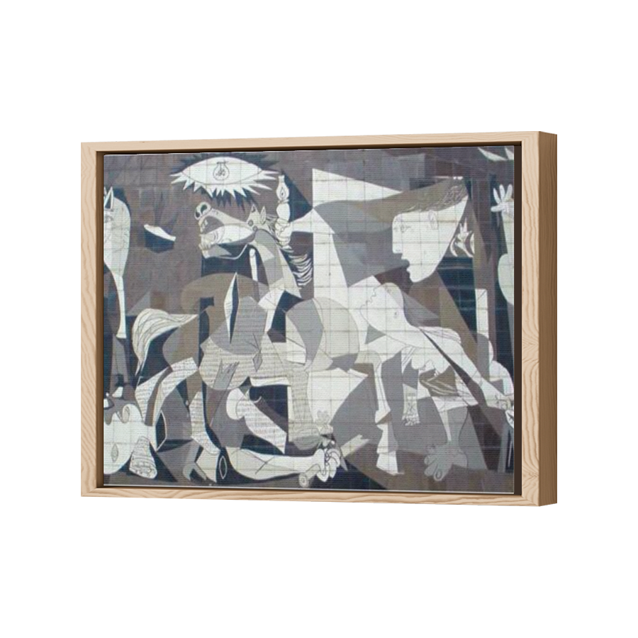 Thumbnail for Canvas - Wood Grain Floating Frame