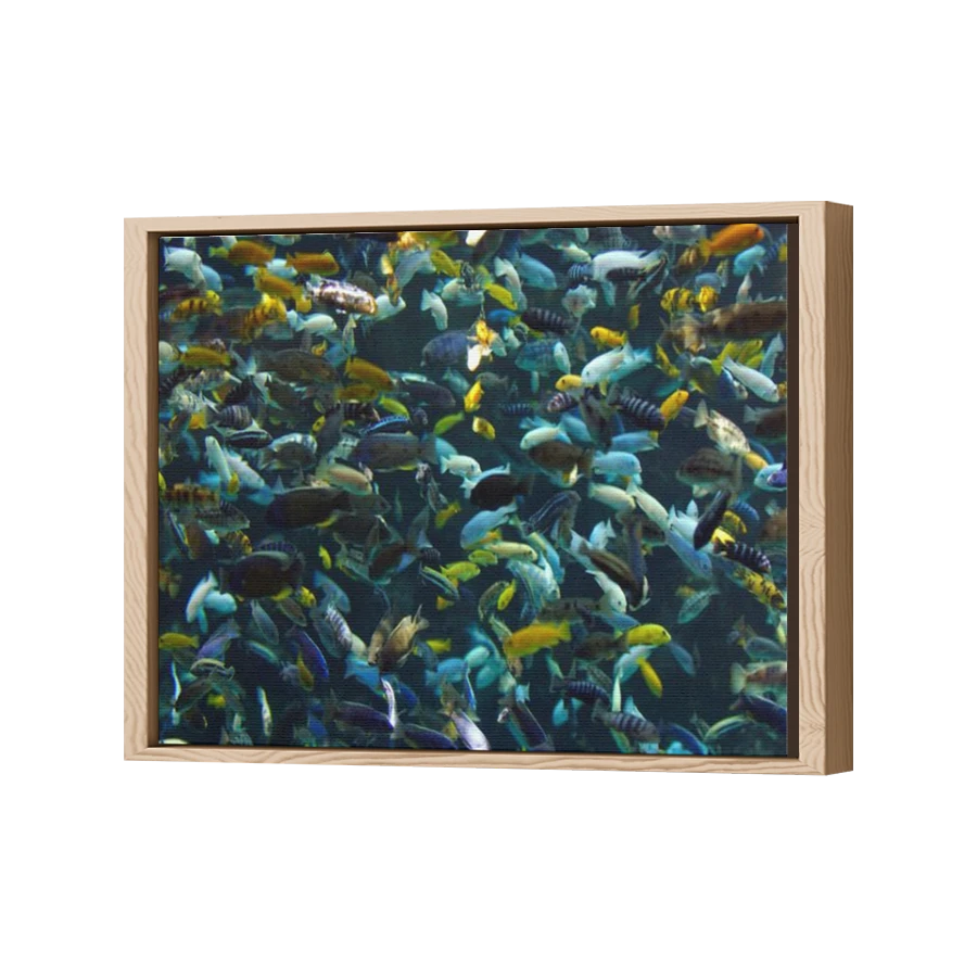 Thumbnail for Canvas - Wood Grain Floating Frame