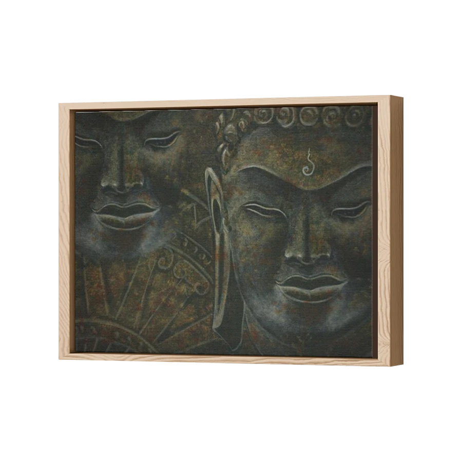 Thumbnail for Canvas - Wood Grain Floating Frame