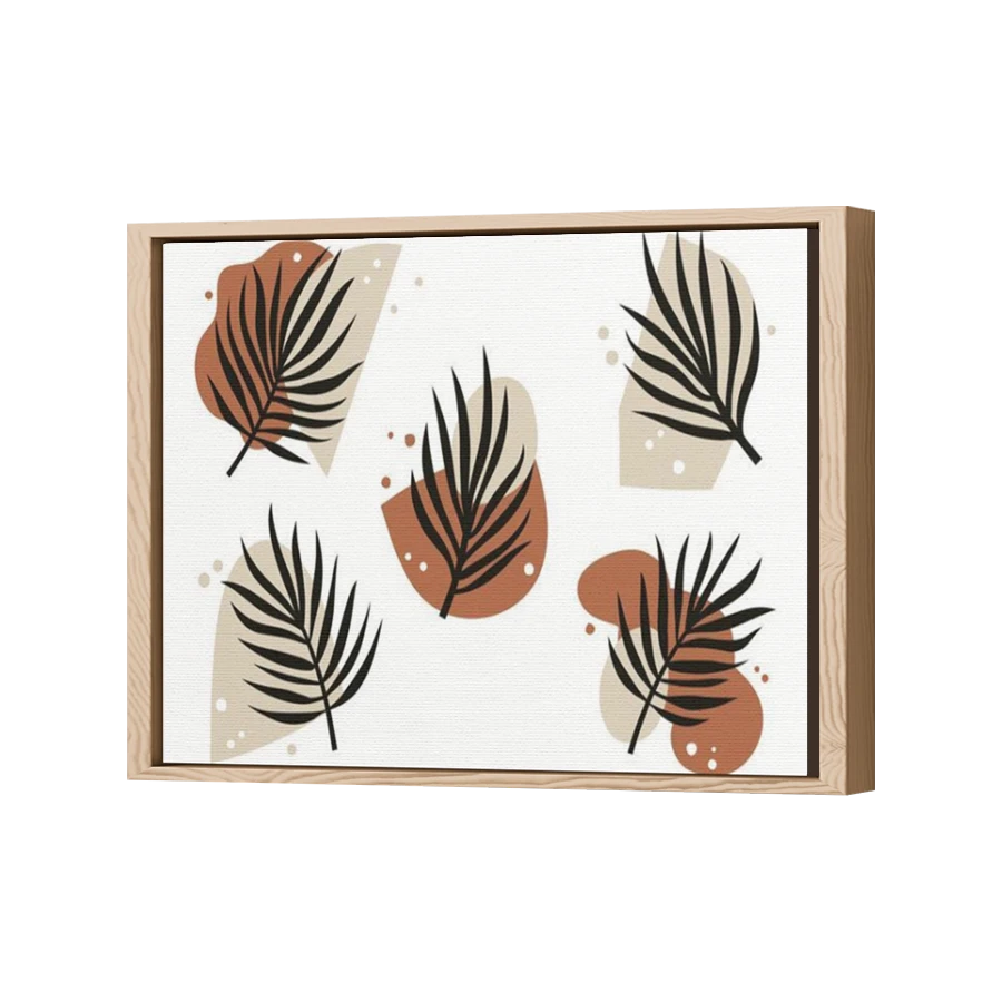 Thumbnail for Canvas - Wood Grain Floating Frame