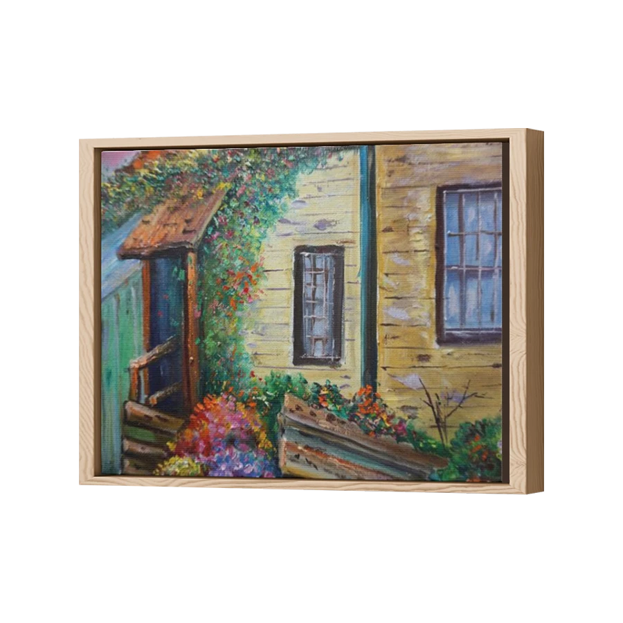 Thumbnail for Canvas - Wood Grain Floating Frame