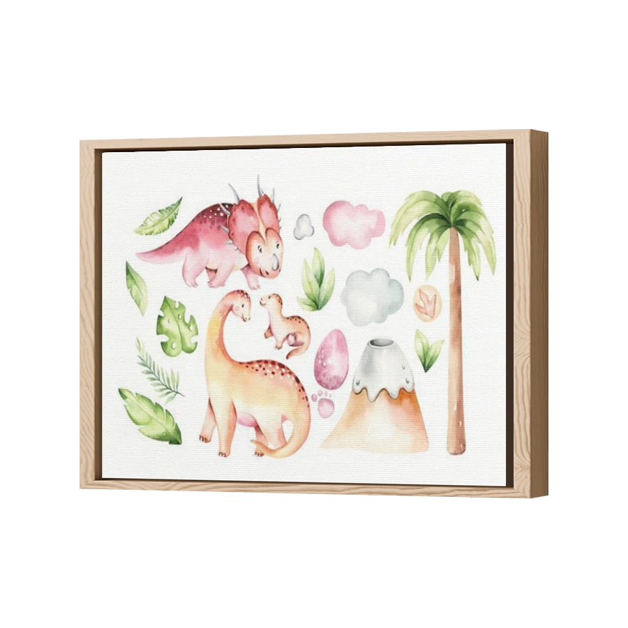 Thumbnail for Canvas - Wood Grain Floating Frame
