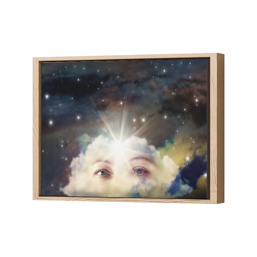 Thumbnail for Canvas - Wood Grain Floating Frame