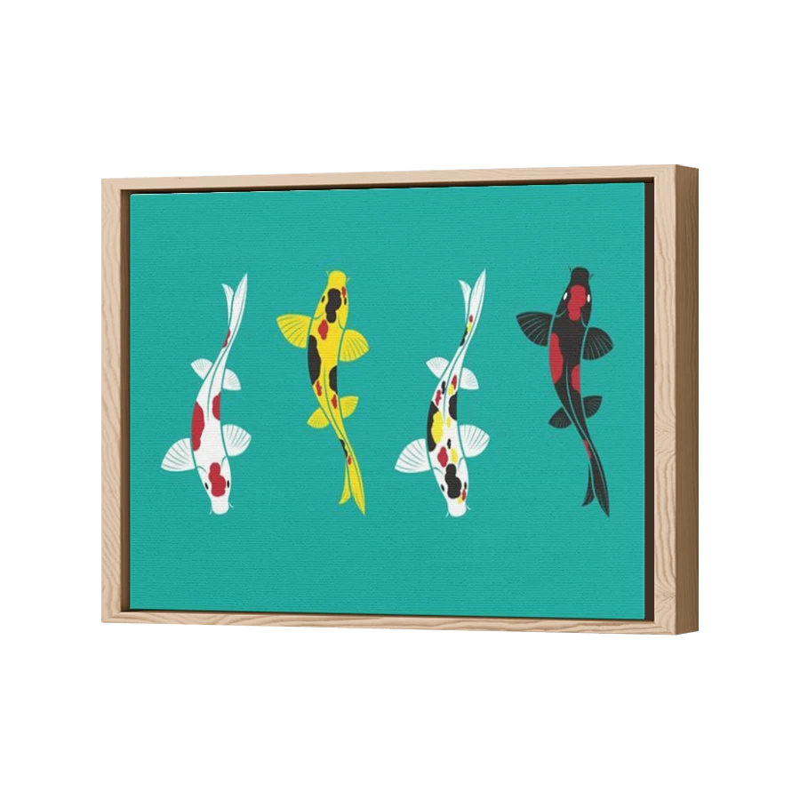 Thumbnail for Canvas - Wood Grain Floating Frame