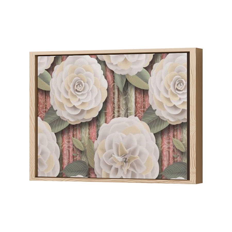 Thumbnail for Canvas - Wood Grain Floating Frame