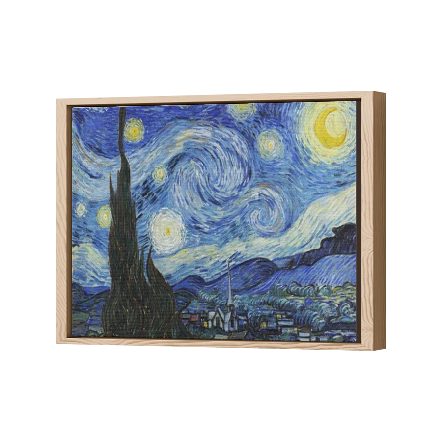 Thumbnail for Canvas - Wood Grain Floating Frame