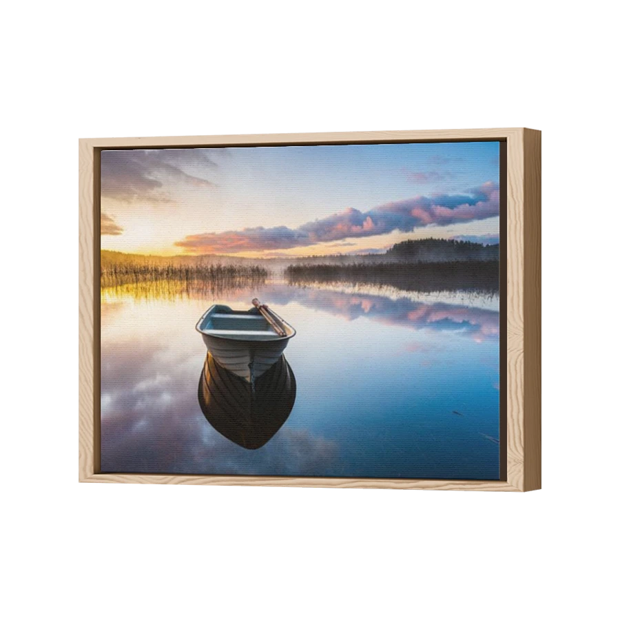 Thumbnail for Canvas - Wood Grain Floating Frame