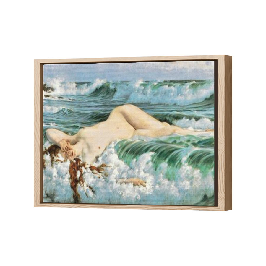 Thumbnail for Canvas - Wood Grain Floating Frame