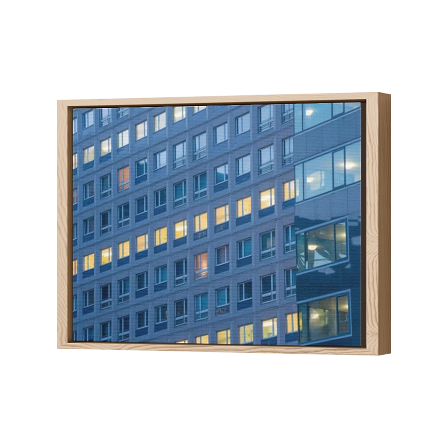 Thumbnail for Canvas - Wood Grain Floating Frame