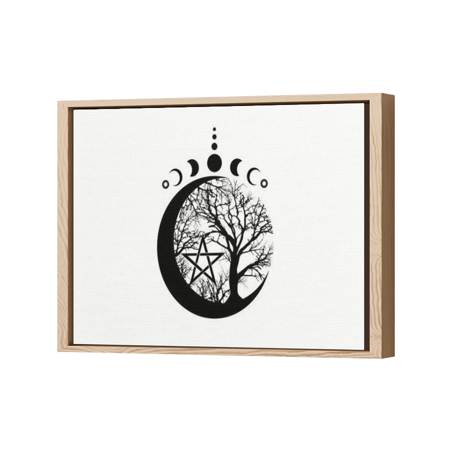 Thumbnail for Canvas - Wood Grain Floating Frame