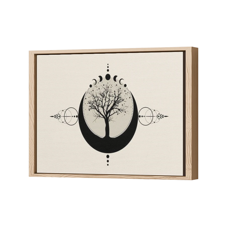 Thumbnail for Canvas - Wood Grain Floating Frame