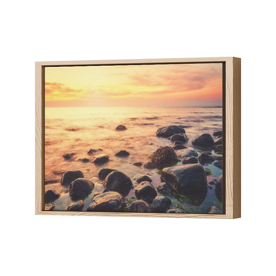 Thumbnail for Canvas - Wood Grain Floating Frame
