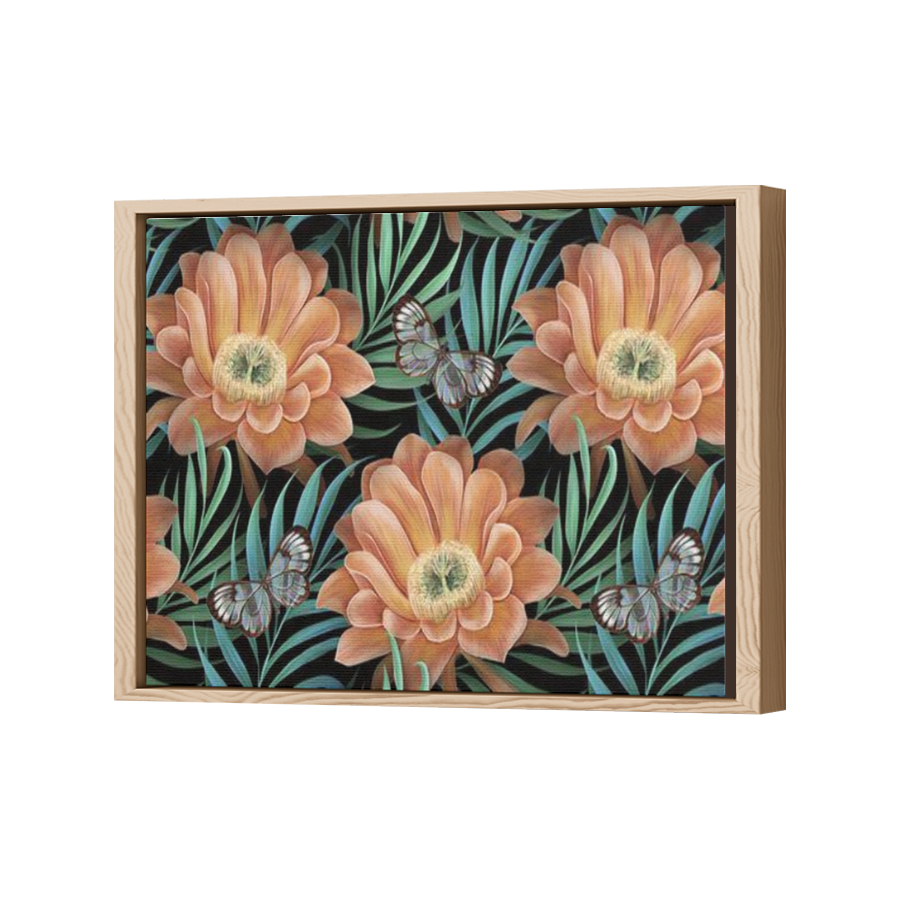 Thumbnail for Canvas - Wood Grain Floating Frame