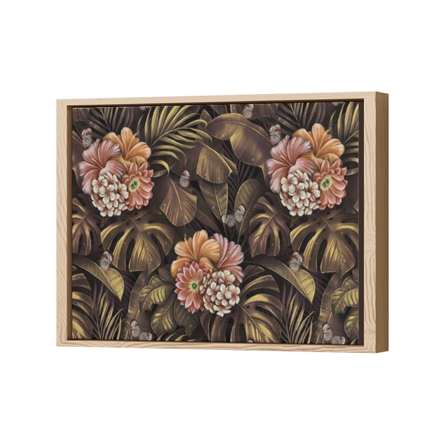 Thumbnail for Canvas - Wood Grain Floating Frame