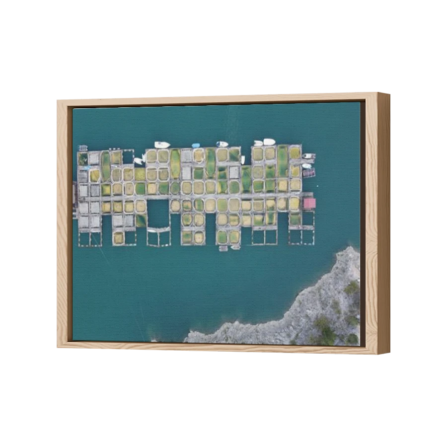 Thumbnail for Canvas - Wood Grain Floating Frame
