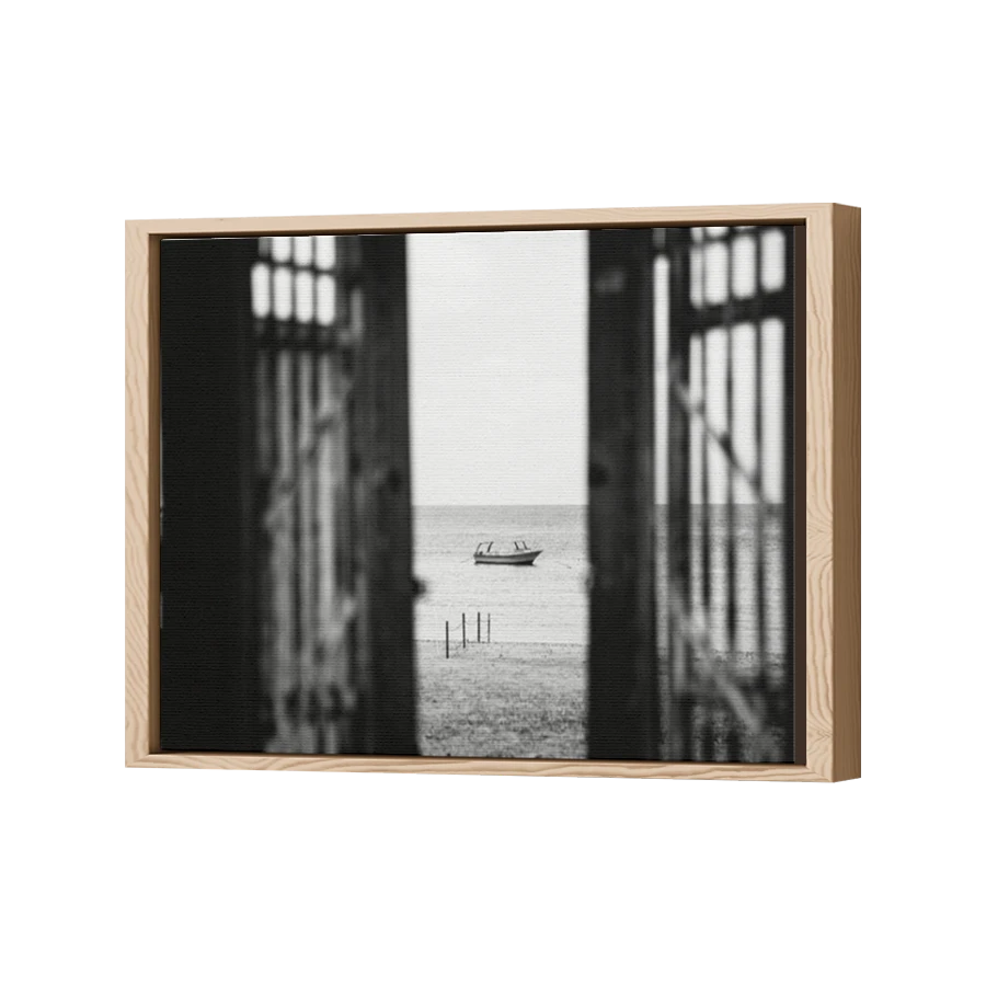 Thumbnail for Canvas - Wood Grain Floating Frame