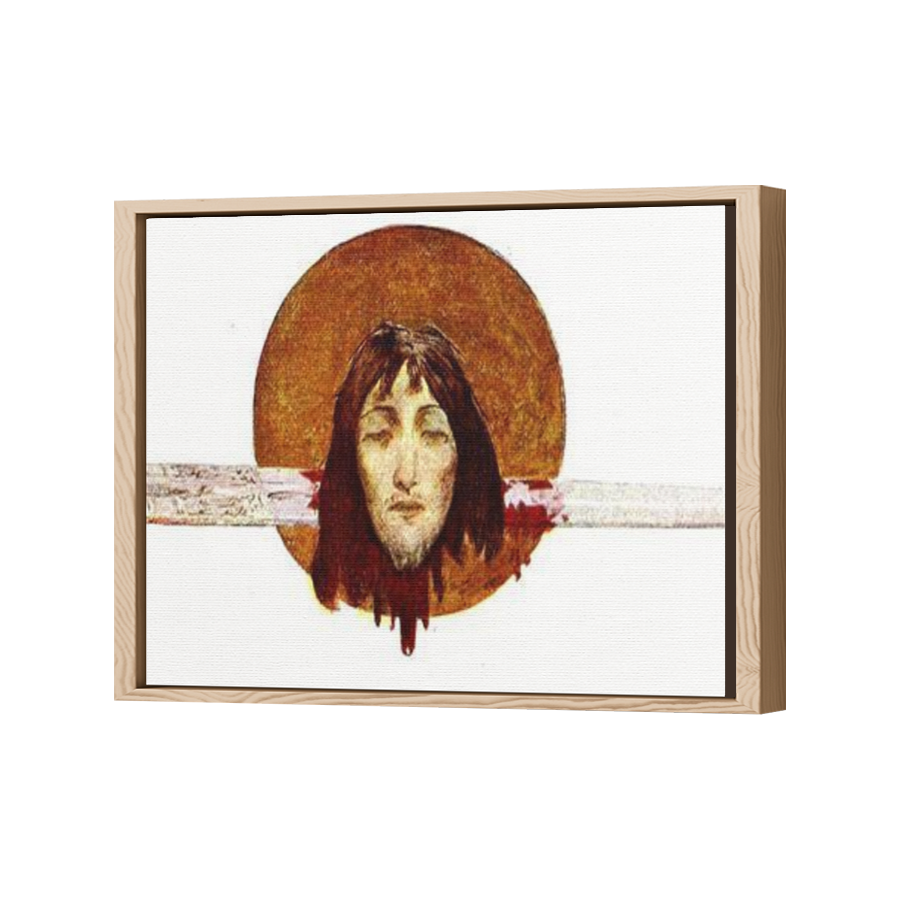 Thumbnail for Canvas - Wood Grain Floating Frame