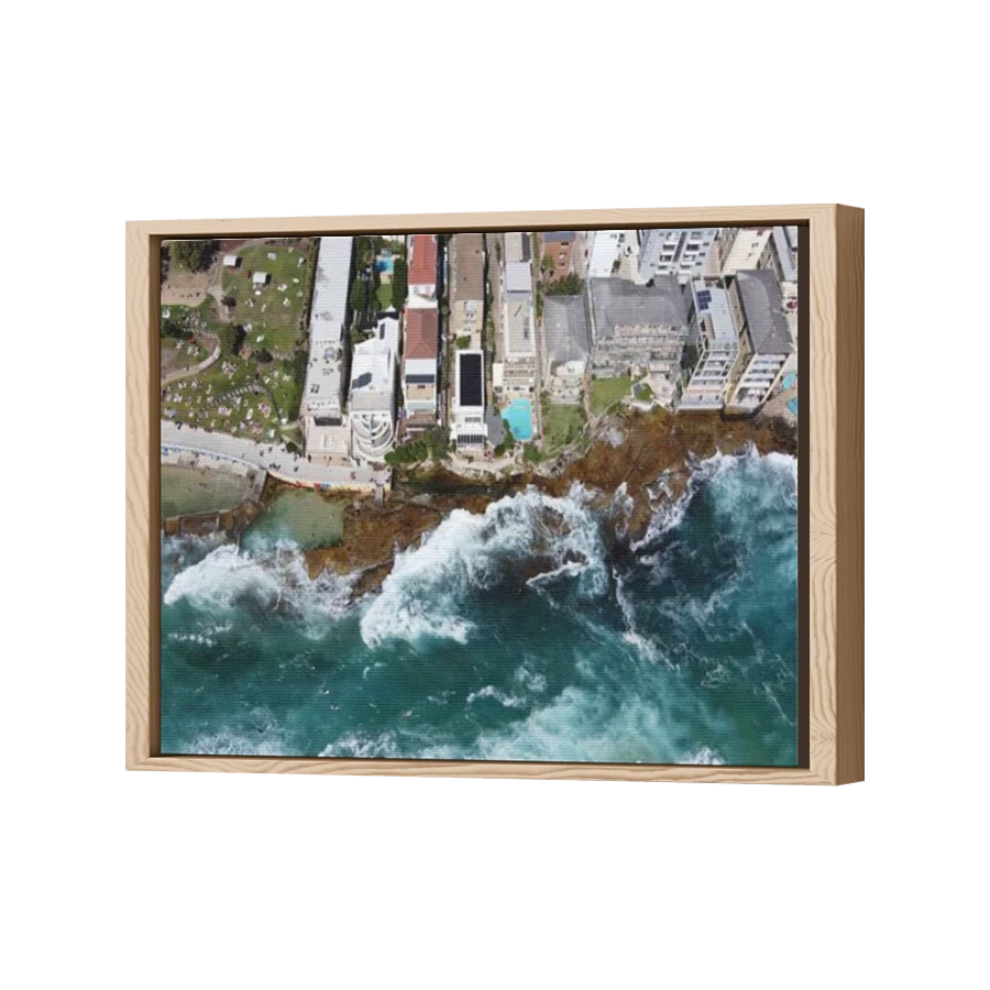 Thumbnail for Canvas - Wood Grain Floating Frame