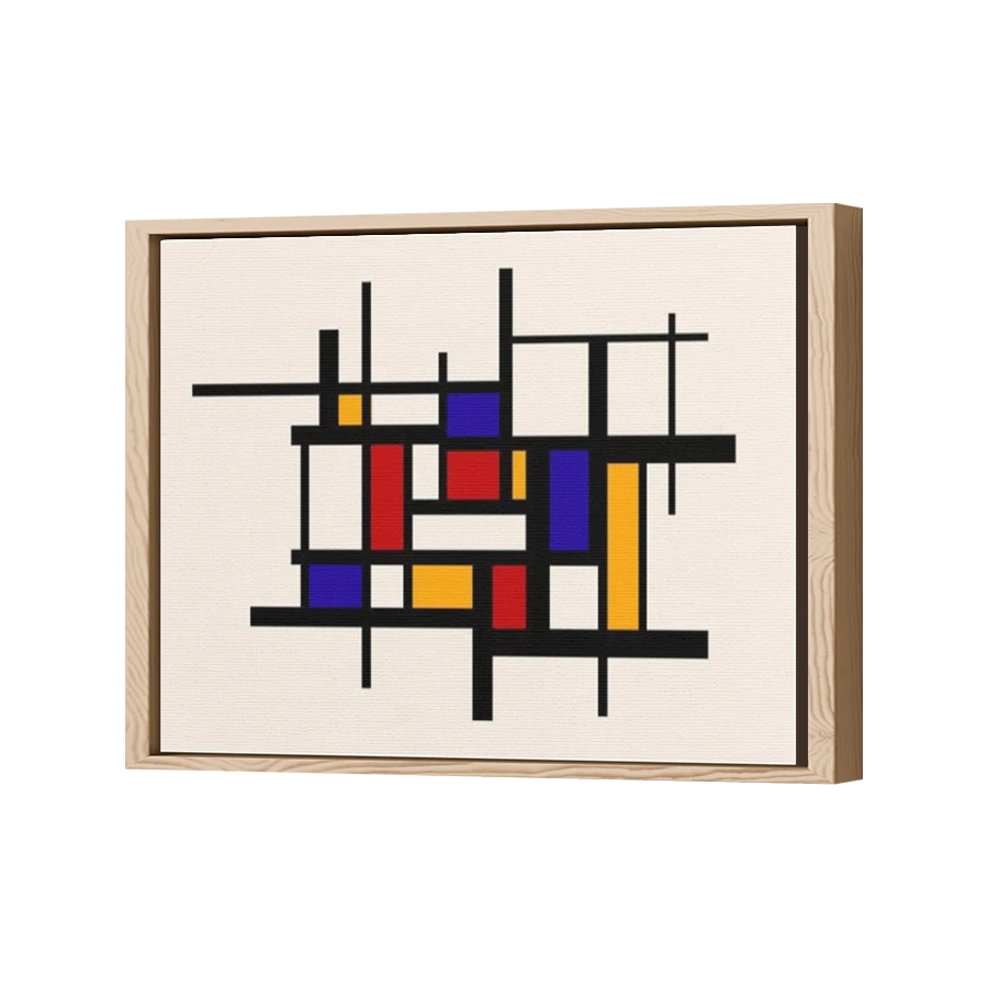 Thumbnail for Canvas - Wood Grain Floating Frame
