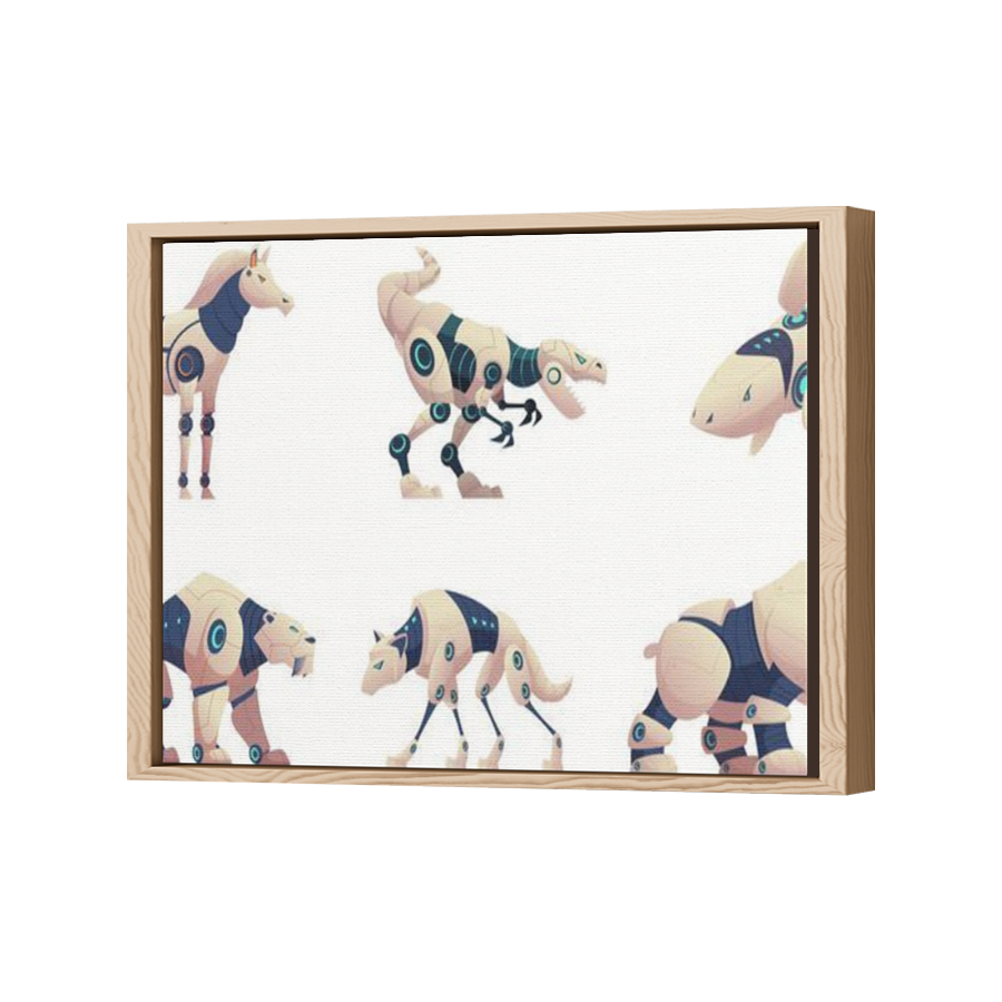 Thumbnail for Canvas - Wood Grain Floating Frame