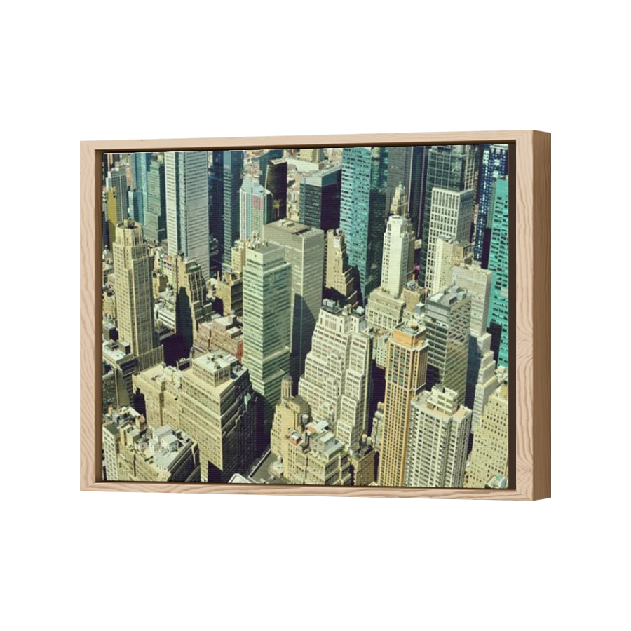 Thumbnail for Canvas - Wood Grain Floating Frame