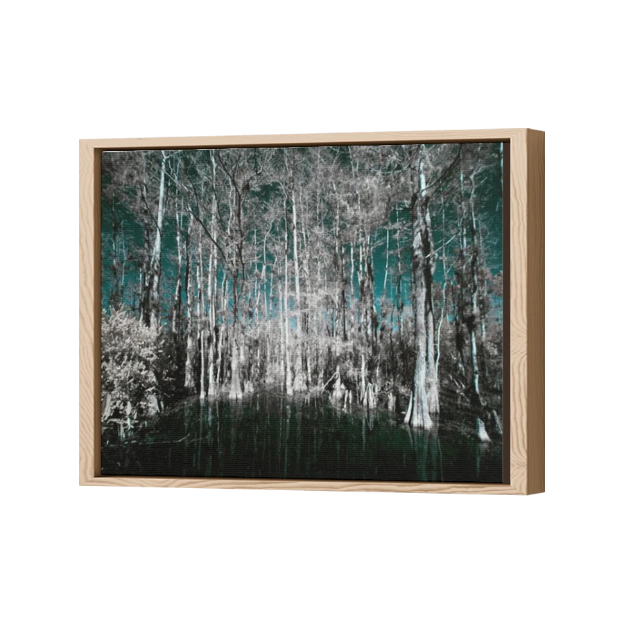 Thumbnail for Canvas - Wood Grain Floating Frame