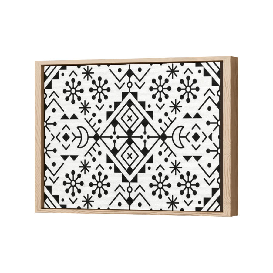 Thumbnail for Canvas - Wood Grain Floating Frame