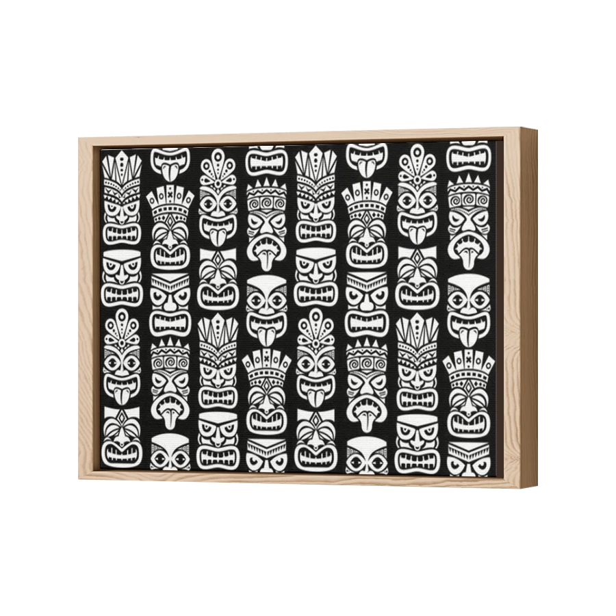 Thumbnail for Canvas - Wood Grain Floating Frame