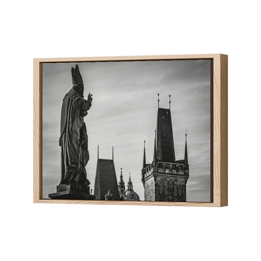 Thumbnail for Canvas - Wood Grain Floating Frame