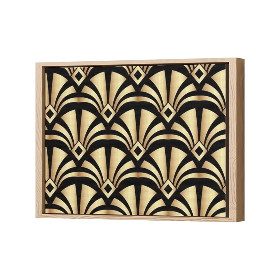 Thumbnail for Canvas - Wood Grain Floating Frame