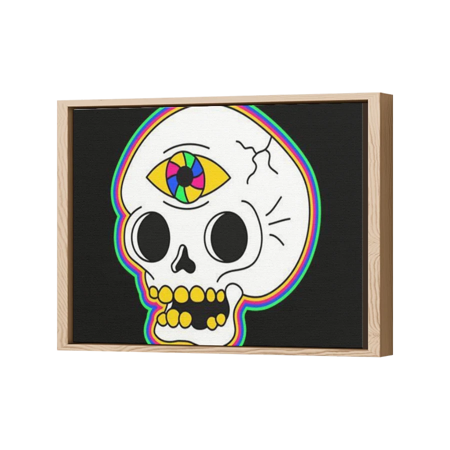 Thumbnail for Canvas - Wood Grain Floating Frame