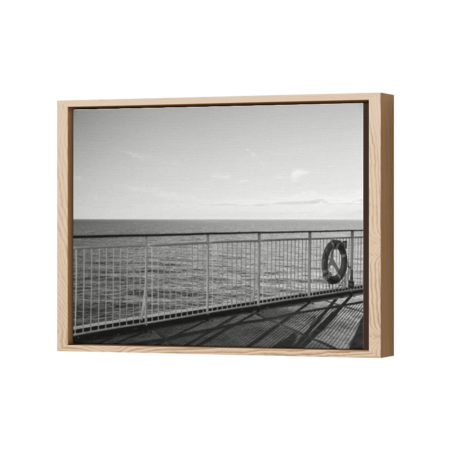 Thumbnail for Canvas - Wood Grain Floating Frame